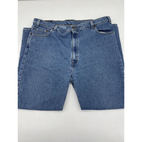 VINTAGE Levis 540 Jeans Men 42X30 Blue Straight Loose Flex Work Made in USA 90s - Picture 2 of 7